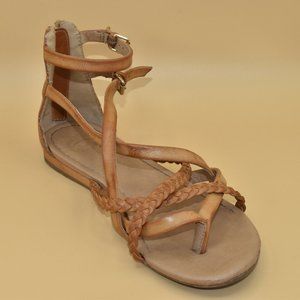 Brown Strap Up Sandal